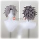 Silver White Gray Styled Cosplay Wig