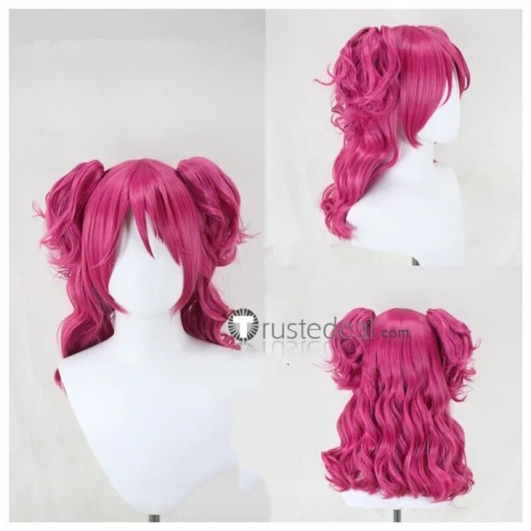 Pink Ponytail Styled Cosplay Wig
