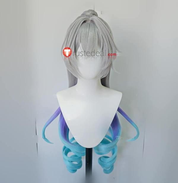 Silver Wolf Antigravity Styled Cosplay Wig