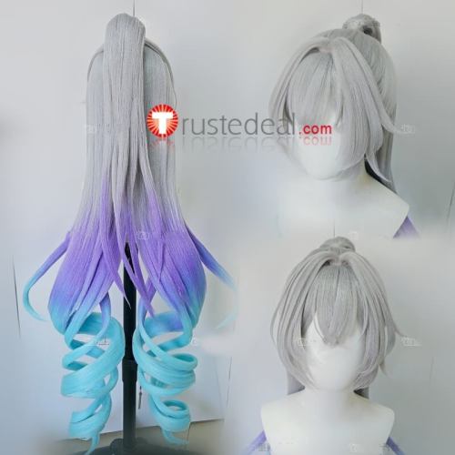 Silver Wolf Antigravity Styled Cosplay Wig