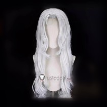 Silver White Curly Styled Cosplay Wig 60cm