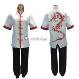 White Black Taichi Dragon Monk Cosplay Costume