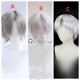 Grey Silver White Styled Cosplay Wig