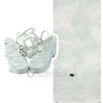 White Cosplay Sandals Shoes