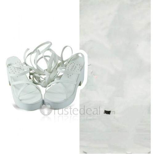 White Cosplay Sandals Shoes