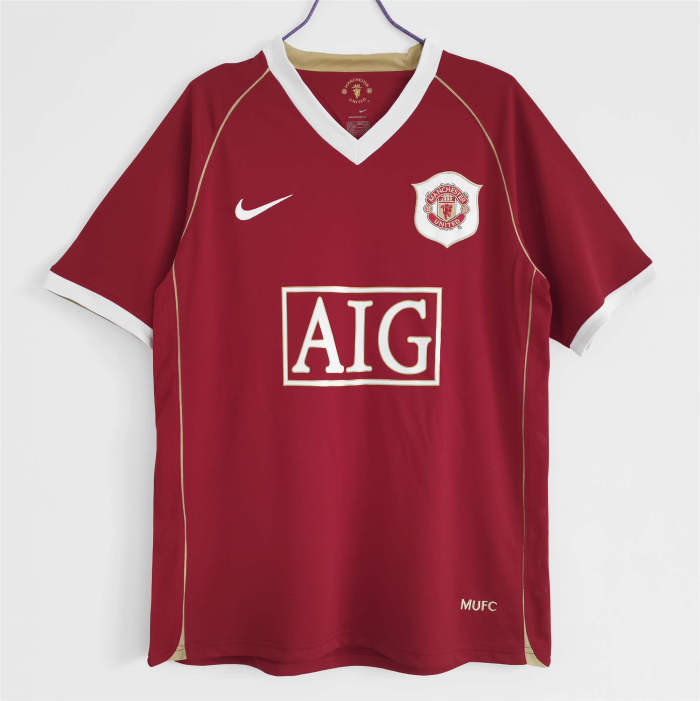Manchester United Home Retro Jersey 06/07