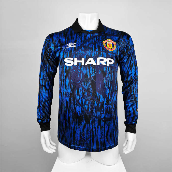 Manchester United Away Long Sleeve Retro Jersey 92/93