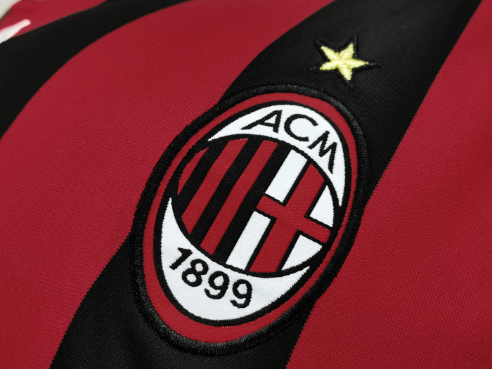 AC Milan Home Long Sleeve Retro Jersey 90/10