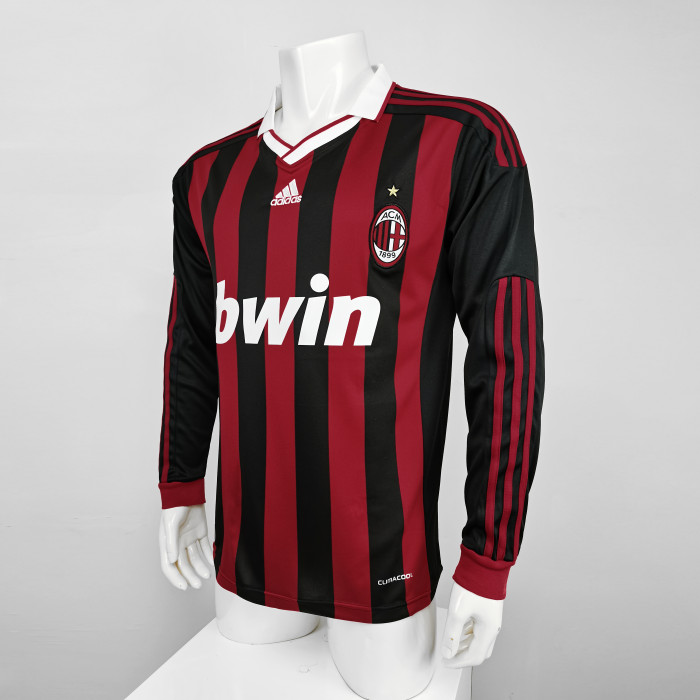 AC Milan Home Long Sleeve Retro Jersey 90/10