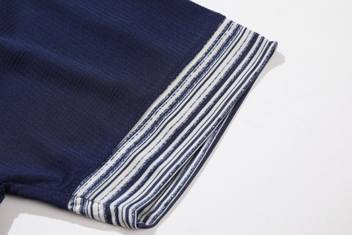 Top Quality Men Soccer Jersey Dark blue