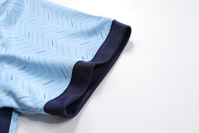 Top Quality Men Soccer Jersey Blue