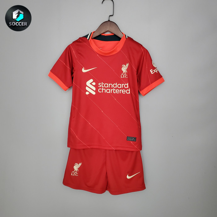Liverpool Home Kids Jersey 21/22