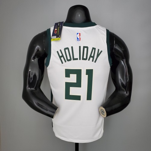 Jrue Holiday Milwaukee Bucks Swingman Jersey White