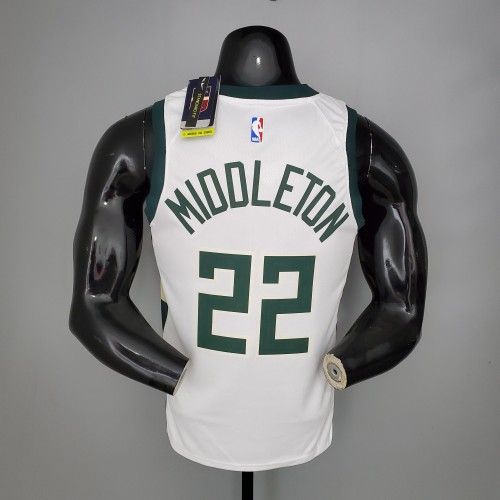Khris Middleton Milwaukee Bucks Swingman Jersey White