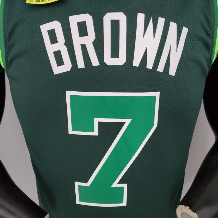 Jaylen Brown Boston Celtics Bonus Edition Swingman Jersey Dark Green