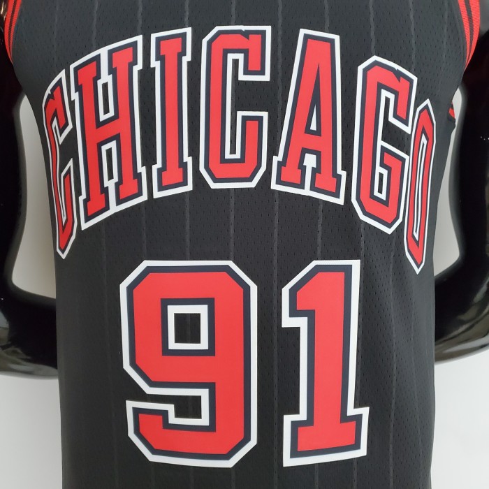 Dennis Rodman Chicago Bulls 75th Anniversary Swingman Jersey Flyers Black