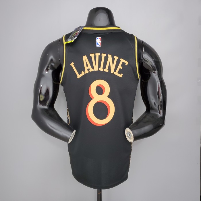 Zach LaVine Chicago Bulls Team City Edition Swingman Jersey Black