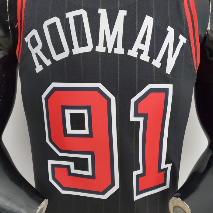 Dennis Rodman Chicago Bulls 75th Anniversary Swingman Jersey Flyers Black