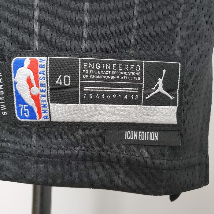 DeMar DeRozan Chicago Bulls 75th Anniversary Swingman Jersey Flyers Black