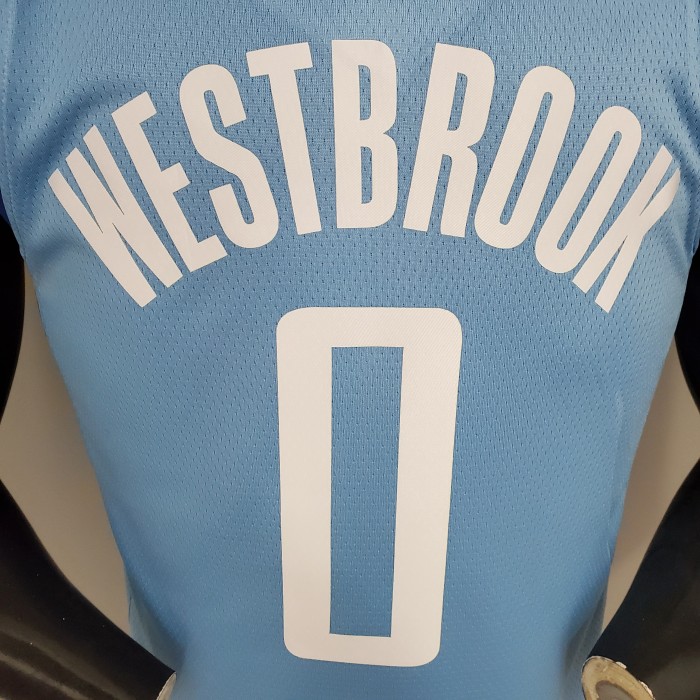 Russell Westbrook Houston Rockets City Edition Swingman Jersey Blue