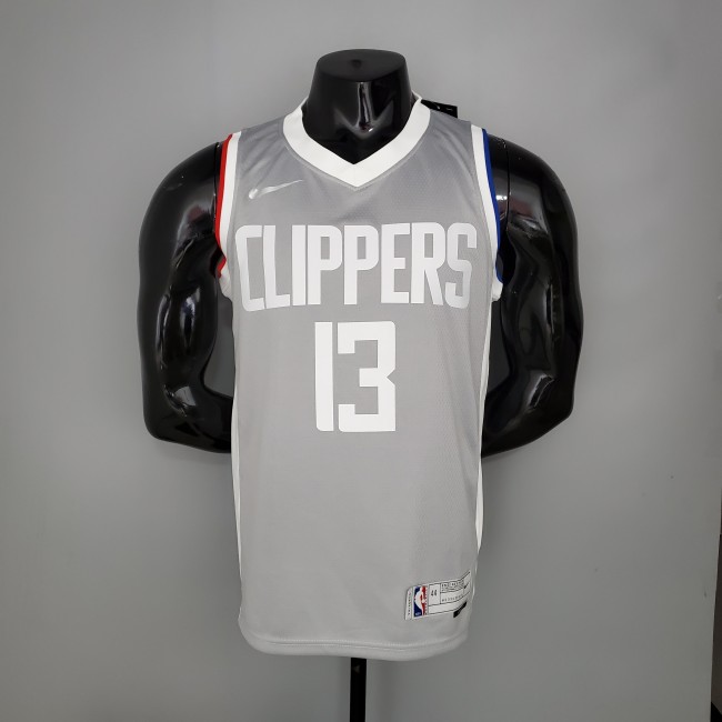 Paul George LA Clippers Bonus Edition Swingman Jersey Gray