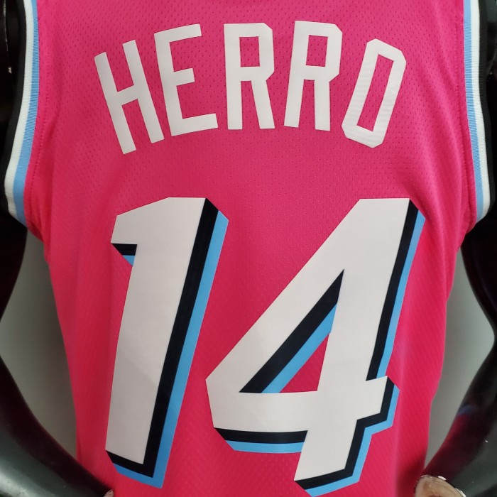 Tyler Herro Miami Heat Swingman Jersey Pink