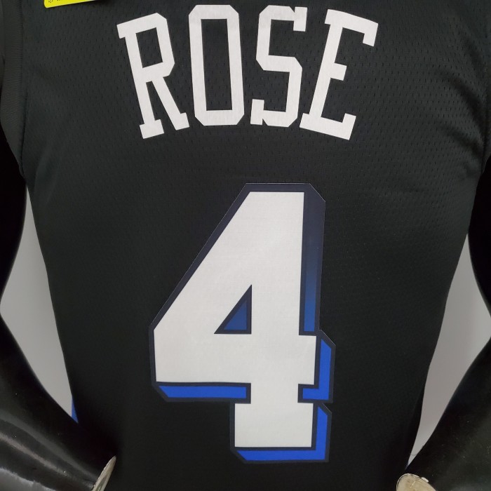 Derrick Rose New York Knicks City Edition Swingman Jersey Black
