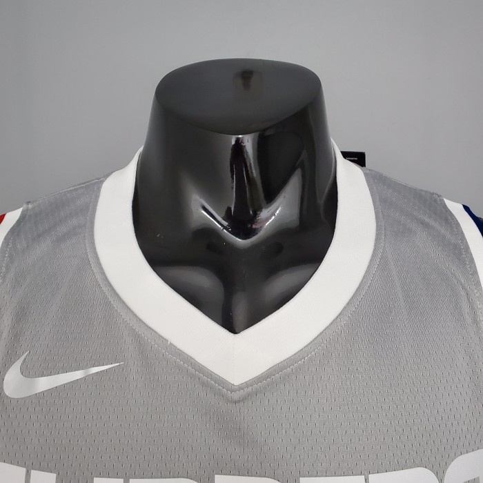 Paul George LA Clippers Bonus Edition Swingman Jersey Gray