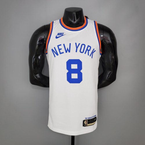 Kemba Walker New York Knicks 75th Anniversary Swingman Jersey White