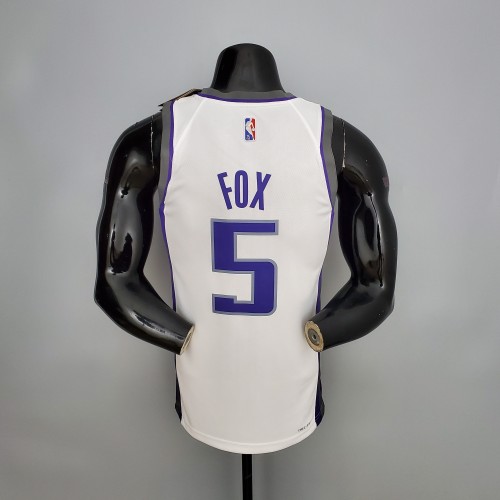 De'Aaron Fox Sacramento Kings 75th Anniversary Swingman Jersey White