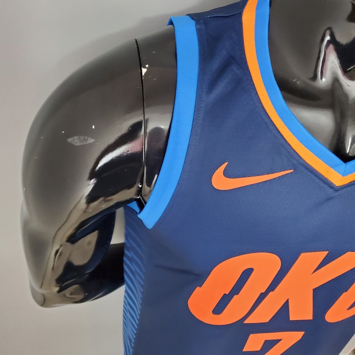 Chris Paul Oklahoma City Thunder Swingman Jersey Stripes Blue