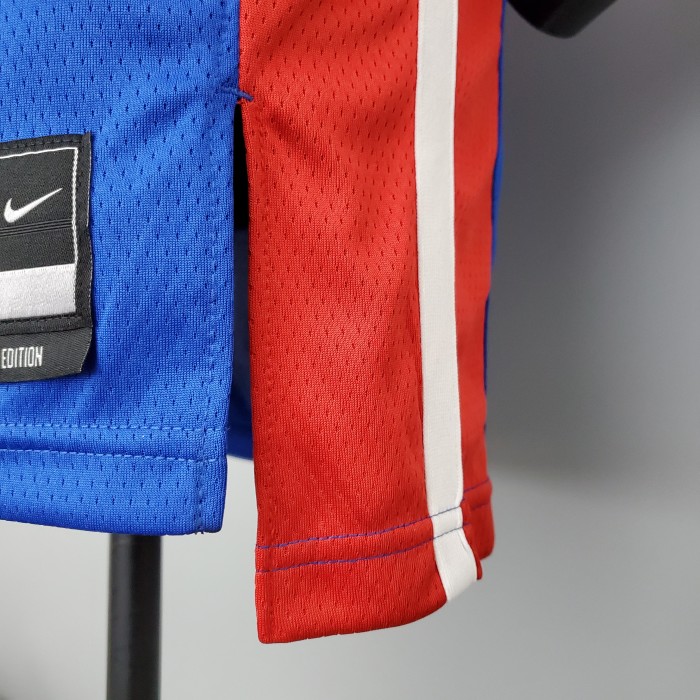 Derrick Rose Detroit Pistons 75th Anniversary Swingman Jersey Blue