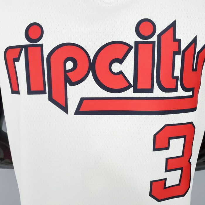 C.J. McCollum Portland Trail Blazers Swingman Jersey Beige