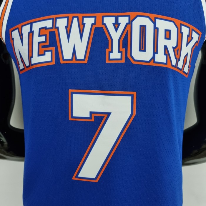 Carmelo Anthony New York Knicks 75th Anniversary Swingman Jersey Blue
