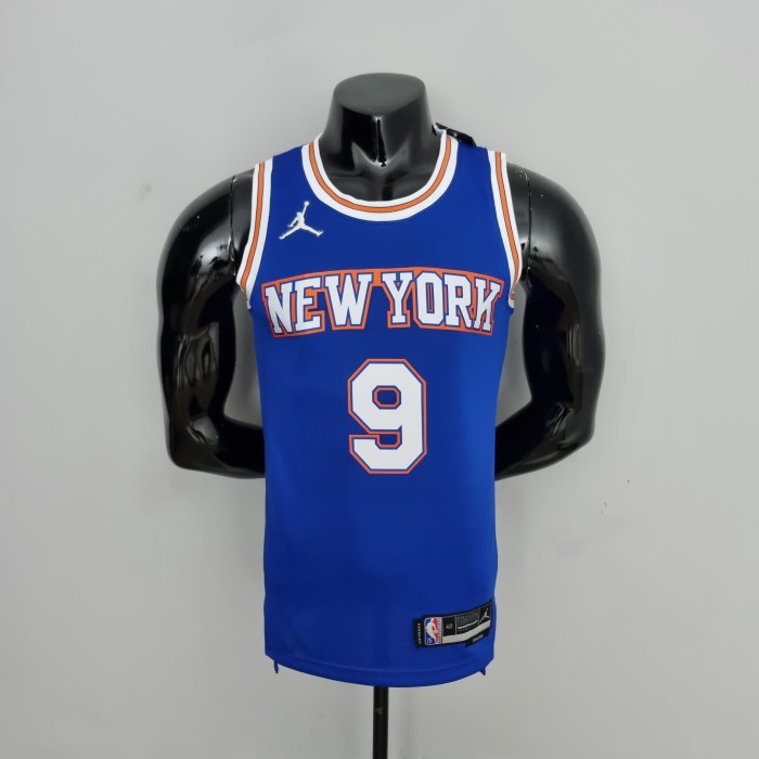 RJ Barrett New York Knicks 75th Anniversary Swingman Jersey Blue