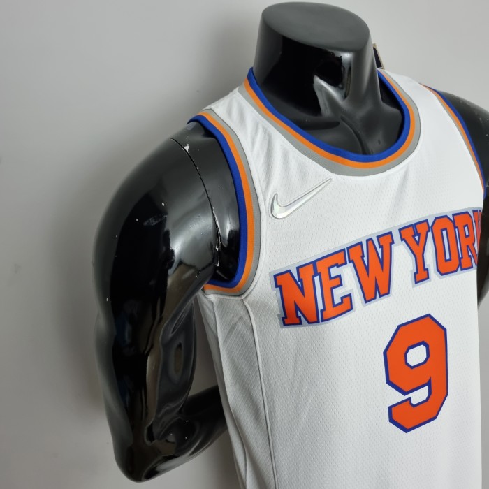 RJ Barrett New York Knicks 75th Anniversary Swingman Jersey White