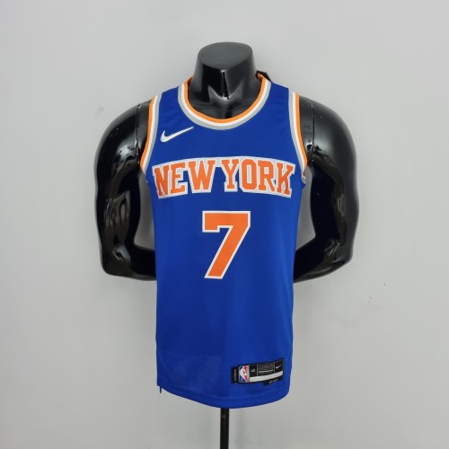 Carmelo Anthony New York Knicks 75th Anniversary Swingman Jersey Blue