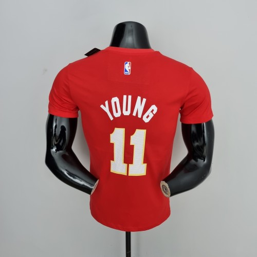 Trae Young Atlanta Hawks Casual T-shirt Red
