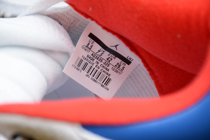 Air Jordan 3 White Blue Red AQ3835-325