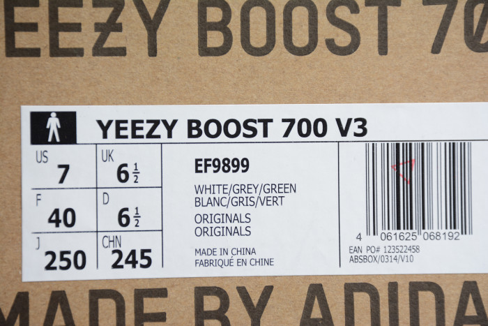 Yeezy Boost 700V3 White Grey Green EF9899