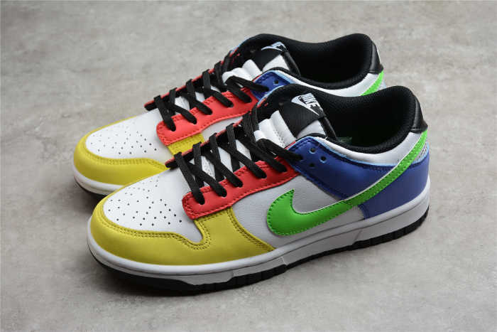 SB Dunk Low Colorful Stitching DD1503-106
