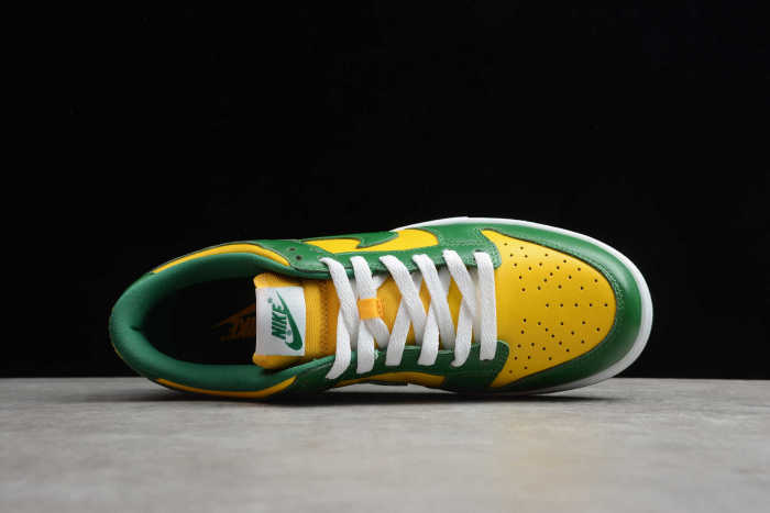 SB Dunk Low SP “Brazil” Yellow Green CU1727-700