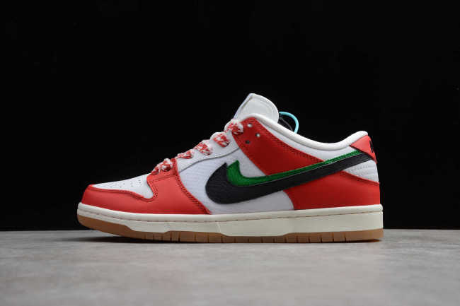 Frame Skate x SB Dunk Low “Habibi” White Red Black CT25