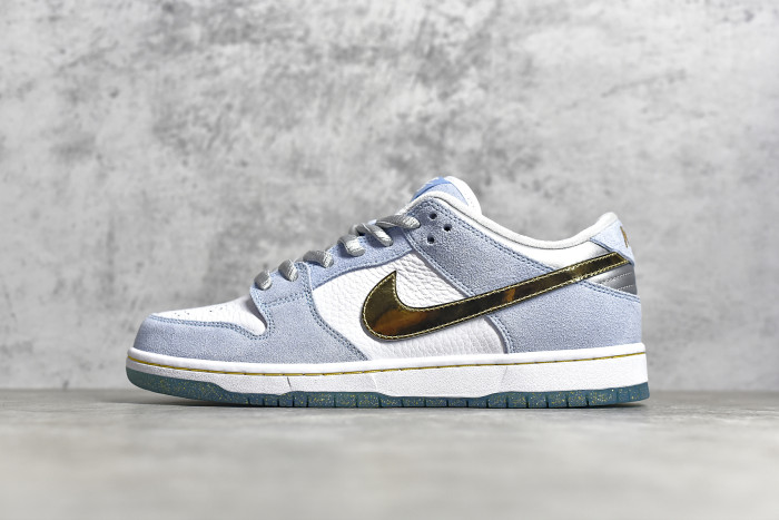 SB DUNK x Sean Cliver Light Blue White Gold DC9936-100