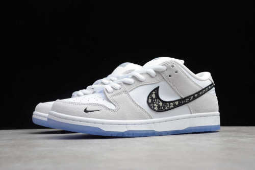 SB Dunk Dior Wolf Grey White BQ6817-002