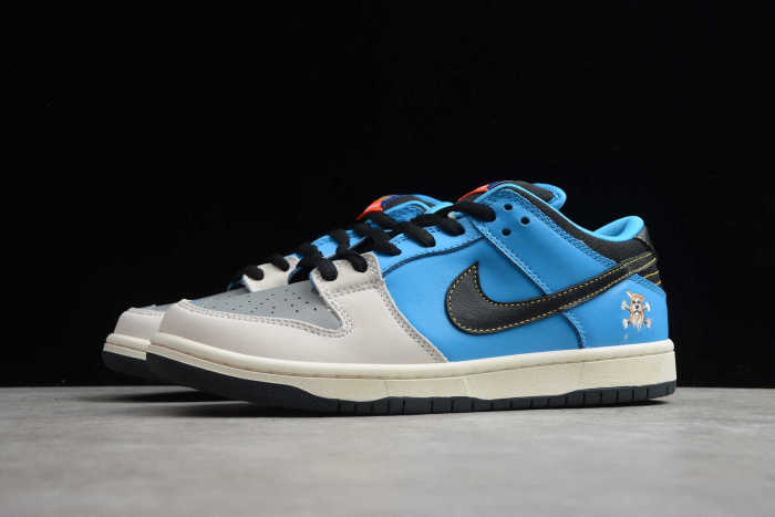 SB Dunk Low x Instant Skateboard Grey Blue CZ5128-400