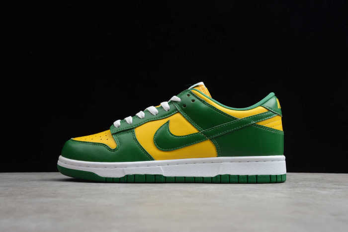 SB Dunk Low SP “Brazil” Yellow Green CU1727-700