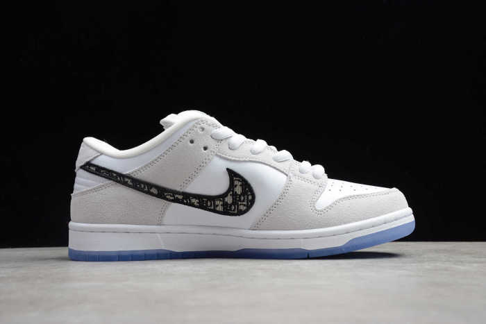 SB Dunk Dior Wolf Grey White BQ6817-002