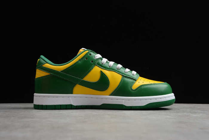 SB Dunk Low SP “Brazil” Yellow Green CU1727-700