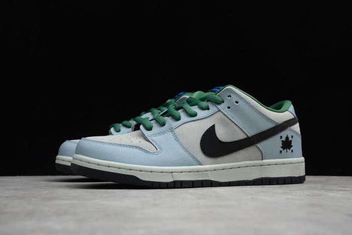 SB Dunk Low IW Dove Grey Black-Gorge Green 313170-021